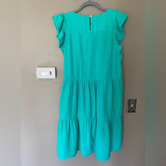 NWT J. CREW Bright Seafoam Green Mini Cotton Gauze Dress Size 4 ••SOLD OUT•• - Picture 5 of 8